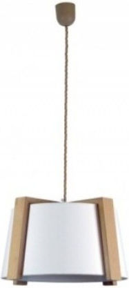 Gallis Wood Cross Κρεμαστό Φωτιστικό Καφέ 38εκ.