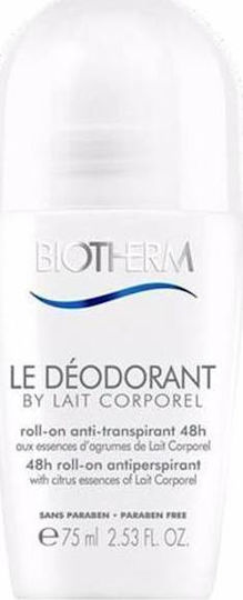 Biotherm Le Deodorant By Lait Corporel Αποσμητικό 48h σε Roll-On 75ml