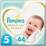 Pampers Premium Care Πάνες με Αυτοκόλλητο No. 5 για 11-18kg 44τμχ