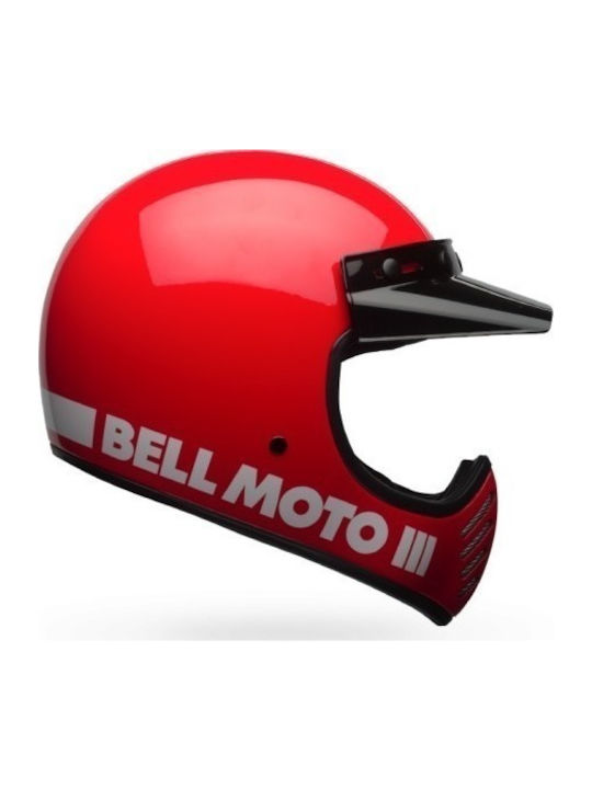 Bell Moto-3 Classic Red Motorradhelm Motocross ...