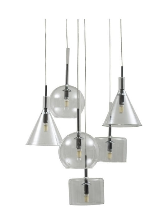 Luma Pendant Light Three-Light Rail for Socket G9 Gray