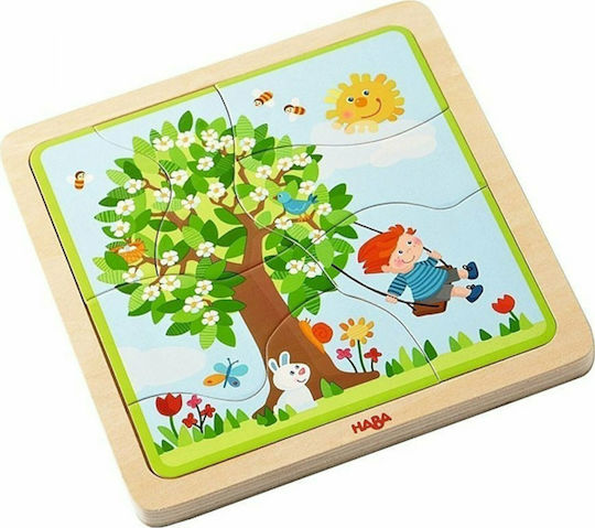 Ξύλινο Παιδικό Puzzle Οι Εποχές για 3+ Ετών 4pcs Haba