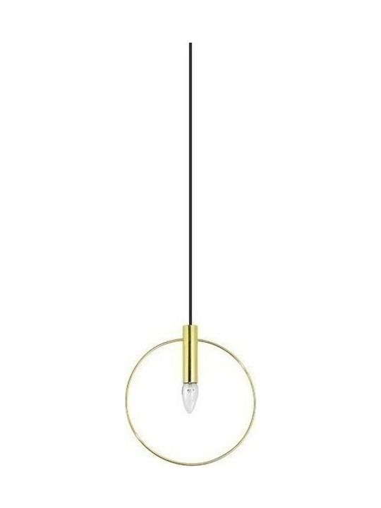 Luma Gold Pendant Light Single-Light for Socket...