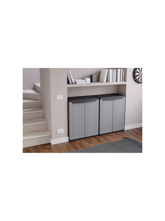 Δίφυλλη Ντουλάπα JLine Πλαστική με 1 Ράφι 68 68x37.5x85εκ.