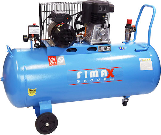 Fimax 71705 Cu o singură fază Compresor de aer cu Putere 4hp și Rezervor de aer 200lt