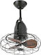 Faro Barcelona Keiki Ανεμιστήρας Τοίχου 25W Διαμέτρου 43cm Καφέ