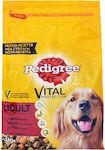 Pedigree Vital Protection 3kg Dry Food for Adult Dogs of Medium Breeds with Vegetables and Calf