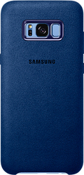Samsung Alcantara Cover Umschlag Rückseite Synthetisches Leder Blau (Galaxy S8+) EF-XG955ALEGWW