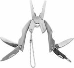 Legami Milano SOS Mr.007 Multi-tool Silver Total Length 5pcs with Blade made of Stainless Steel