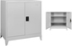 Doppelflügeliger Metallischer Gaalvanisierte Außenschrank mit Verriegelungsfunktion mit 2 Regalen 90x45x101cm