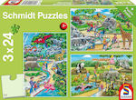 Παιδικό Puzzle A day at the zoo 72pcs για 3+ Ετών Schmidt Spiele