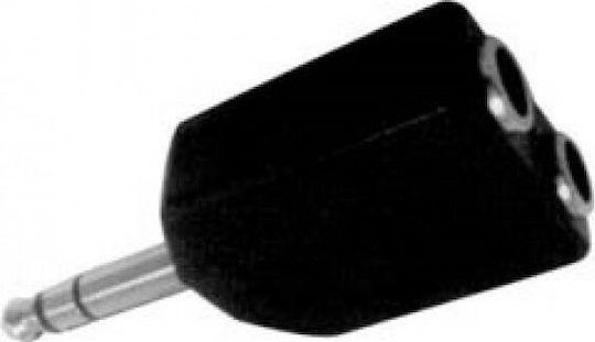 Ultimax AU1501 Μετατροπέας 6.3mm male σε 6.3mm 2x female 5τμχ