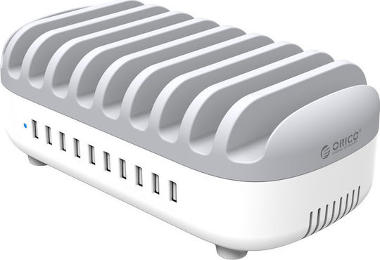 Orico Charging Station 120W Power Delivery In White Colour DUK-10P-WH