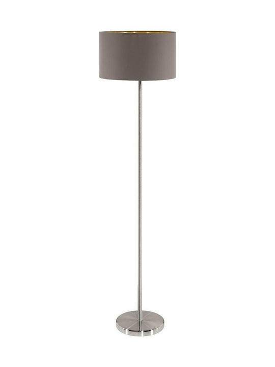 Eglo Cappucino Floor Lamp H151xW38cm. with Socket for Bulb E27 Brown