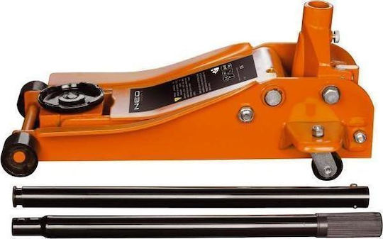 Neo Tools Hydraulic Carriage Jack with Lifting Capacity up to 45.5cm and Weight Capacity up to 2.5 Tons Trolley Jack 2.5ton