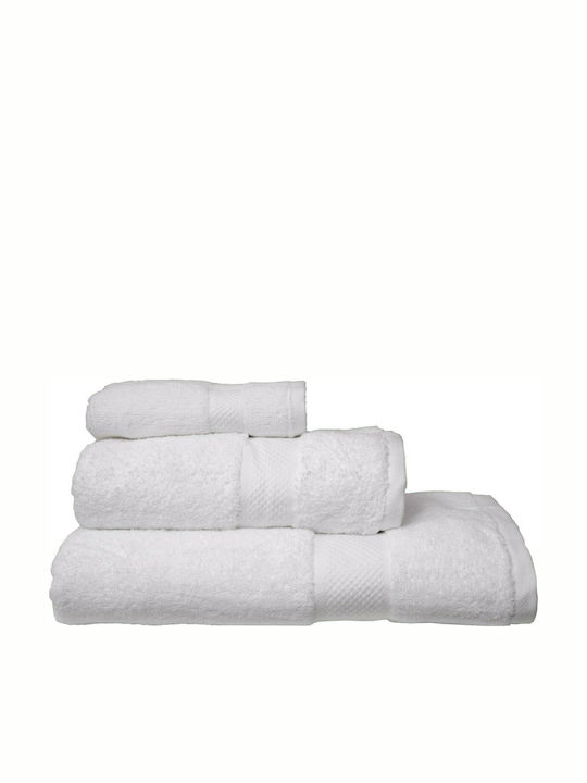 Viopros 3pc Bath Towel Set Luxor 640813 White Weight 600gr/m²