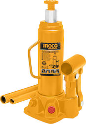 Ingco Hydraulic Car Jack with Lifting Height up to 46cm and Lifting Weight up to 10 Tons