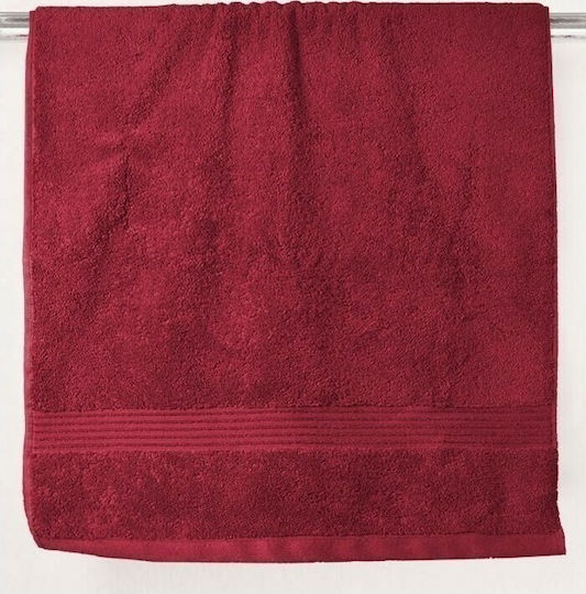 Nef-Nef Homeware Body Bath Towel Aegean 80x160cm Bordo Weight 705gsm
