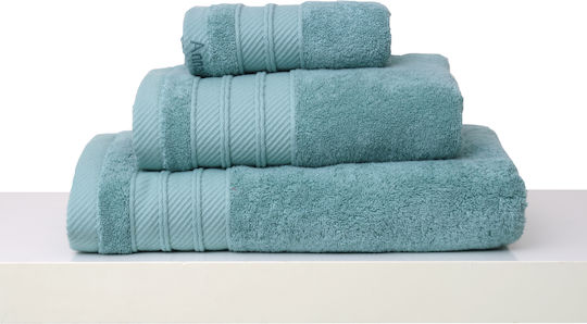 Anna Riska Πετσέτα Προσώπου Soft 50x100εκ. Lake Blue Βάρους 600gr/m²