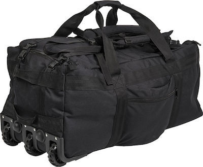 Mil-Tec Combat Duffle Bag with Wheels Στρατιωτικό Σακίδιο Ταξιδίου σε Μαύρο χρώμα 118lt