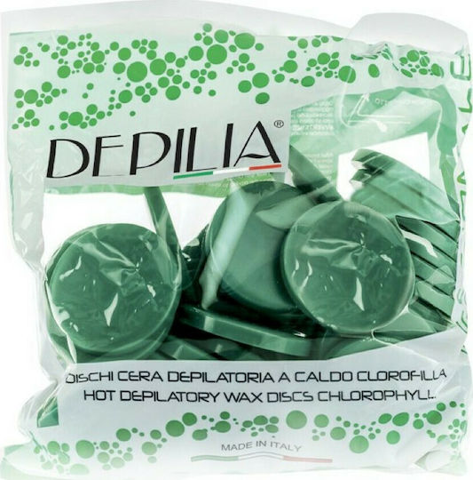 Depilia Hair Removal Wax in Discs for Face & Body for Sensitive Skin Chlorophyll 1000ml