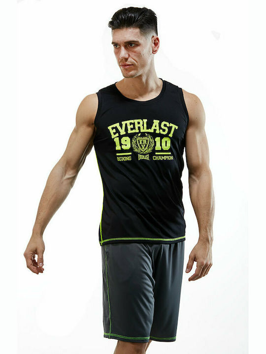 Everlast EVR0878 Men's Short Sleeve Blouse Black