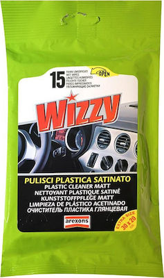 Arexons Wipes Cleaning for Interior Plastics - Dashboard Wizzy plastic cleaner matt 0.5gr