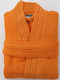 SB Home Designer Bath Ανδρικό Μπουρνούζι με Γιακά Orange