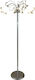 Home Lighting Memo Vintage Lampa de podea Î160xL58cm. cu Soclu pentru Bec E14 Argintiu