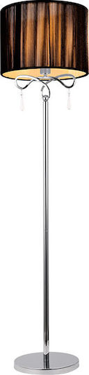 Elmark Lilly Vintage Floor Lamp Height 158.5x40cm with E27 Lamp Bulb Base Silver