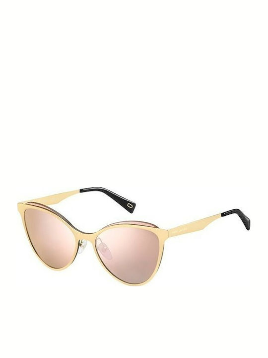 Marc Jacobs MARC 198/S Women's Sunglasses with Gold Metal Frame and Gray Lens 210/0J