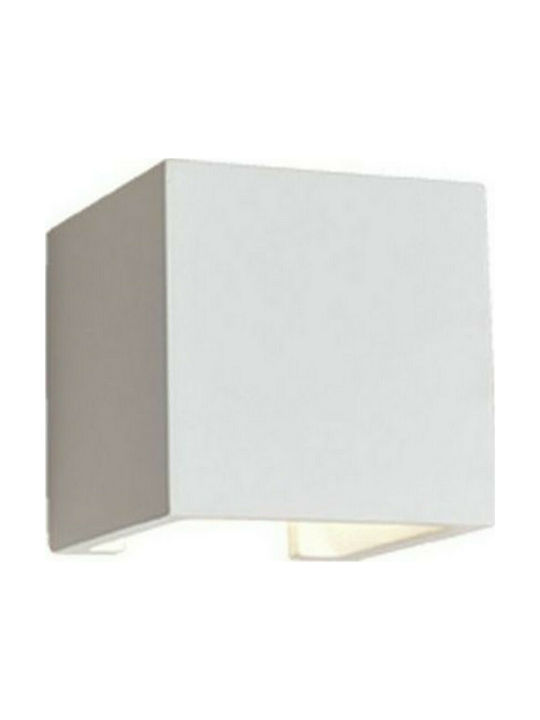 Viokef Ceramic Μοντέρνο Φωτιστικό Τοίχου με Ντουί G9 σε Λευκό Χρώμα Πλάτους 11.5cm