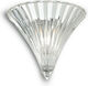 Ideal Lux Santa AP1 Klassisch Leuchte Wand mit Fassung E14 Transparent 24.5x22x16cm