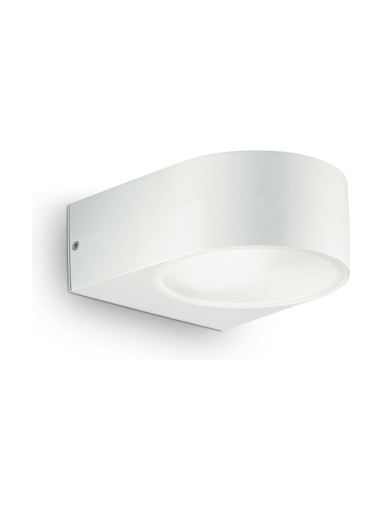 Ideal Lux Iko AP1 Lamp Bathroom White 14x14x7cm