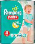 Pampers Πάνες Βρακάκι Pants No. 4 για 9-14kg 16τμχ