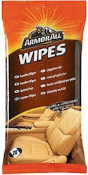 Armor All Leather Wipes Μαντηλάκια Καθαρισμού για Δερμάτινα Μέρη