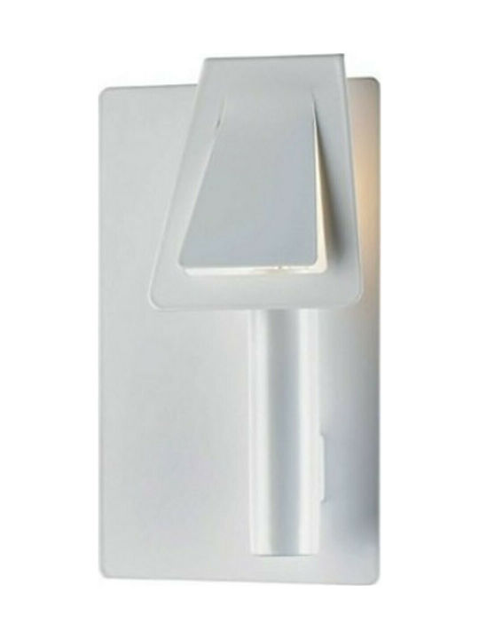 Aca Modern Wall Lamp with Socket E14 White Width 15cm