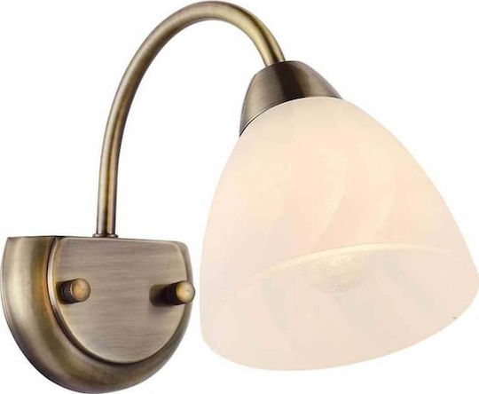 Aca Byron Classic Lamp Wall with Socket E14 Gold 18x18cm