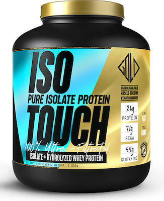 GoldTouch Nutrition Iso Touch 86% Whey Protein Gluten & Lactose Free with Flavor Strawberry 2kg