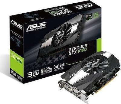 Asus GeForce GTX 1060 3GB GDDR5 Phoenix Κάρτα Γραφικών