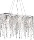 Ideal Lux Rain Clear Chandelier with Crystals 5xE14 Transparent 008363