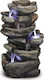 Lianos Fountain with LED Light 32x27x51cm DW161148