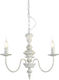 Aca Candelabru 2xE14 Ø51cm cu Lumânări Alb DL9313PAG