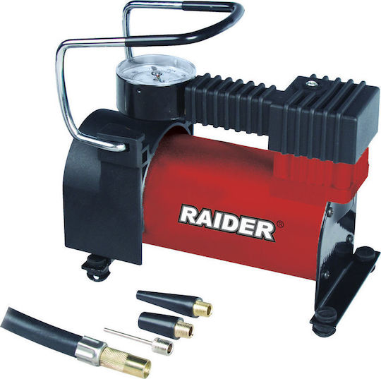 Raider Τρόμπα Αυτοκινήτου Mini 140PSI με Καλώδιο Αναπτήρα 12V