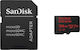 Sandisk Extreme microSDXC 128GB Class 10 U3 V30 A1 UHS-I με αντάπτορα