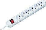 Bachmann Smart Power Strip 6 Positions with Switch and Cable 5m