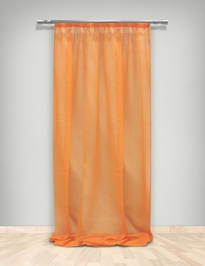 La Maison Blanche 70285507 Pencil Pleat Orange Curtains 145x280cm