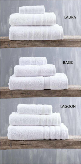 Rythmos Pânză De Față Lagoon 50x90cm 12 Alb 12 Bucăți Greutate 470gr/m²