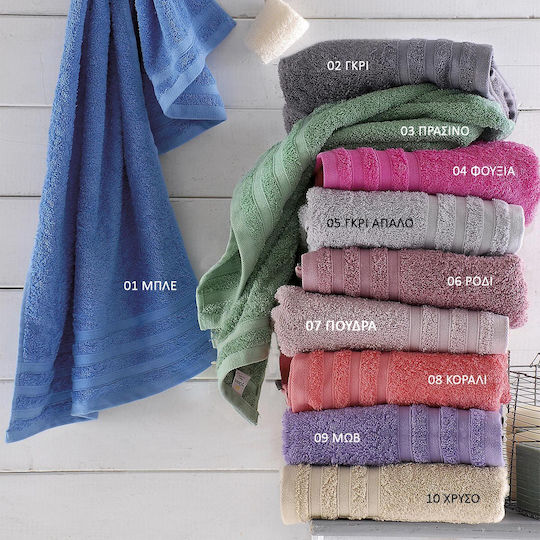 Rythmos Hand Towel Lagoon 40x60cm 08 Coral Weight 470gr/m²