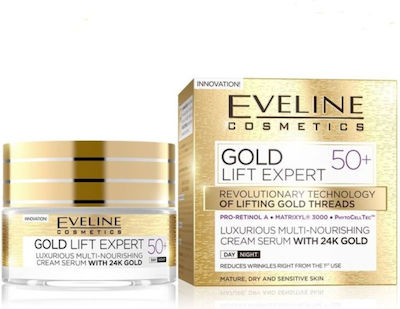 Eveline Gold Lift Expert 50+ fără culoare Anti-îmbătrânire Cremă Pentru Față 50ml